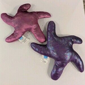 The Little Mermaid Kids' Decorative Pillows Pink & Purple Starfish